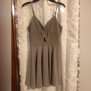 Grey baby doll cutout dress. Size S/M.